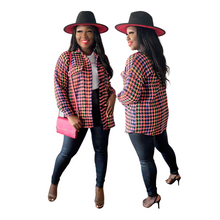 Load image into Gallery viewer, Multicolor Houndstooth Shacket
